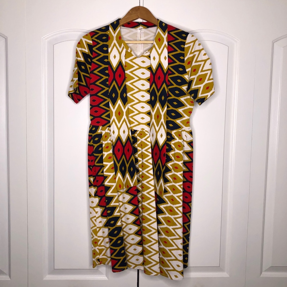 Printed Midi Dress